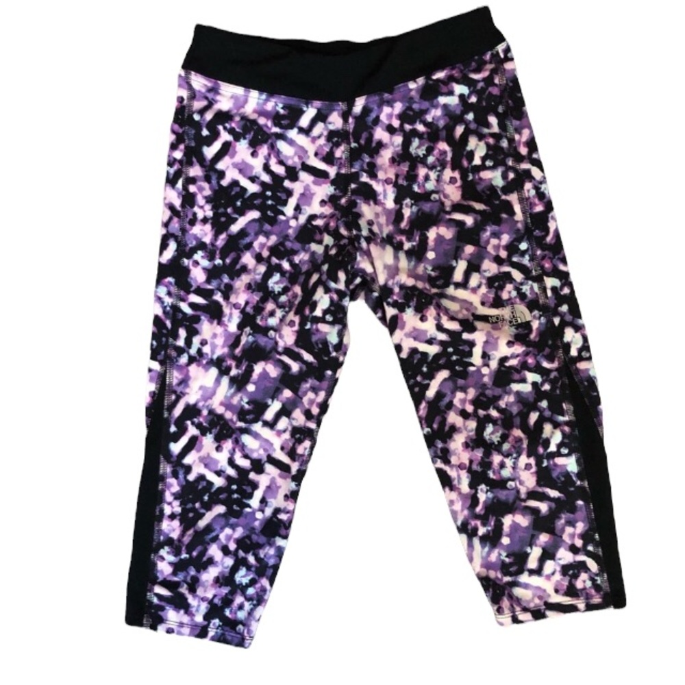 The North Face pink black Workout leggings, girls L